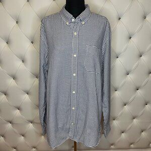 Gap Men's Blue Checkered Shirt Size XL